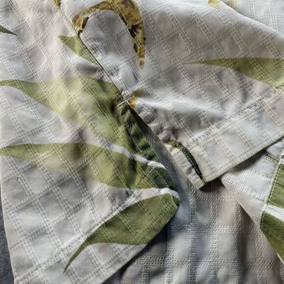 Tommy Bahama Ivory Breach Tropical Floral Hawaiian Silk Camp Shirt Mens Large** - Picture 5 of 10